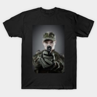 Military guy shooting T-Shirt